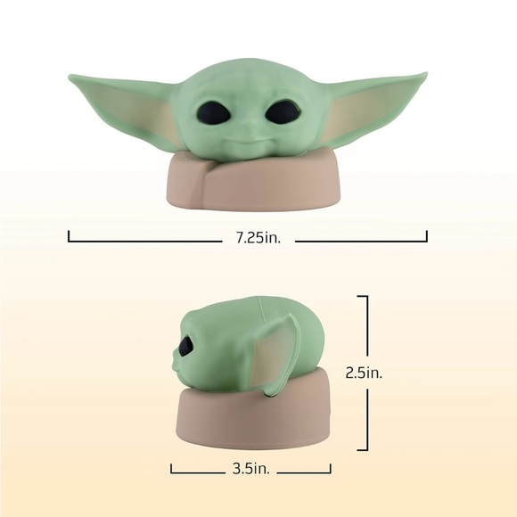 Star Wars LED Squishy Night Light Baby Yoda Lamp NWOT - Picture 4 of 8